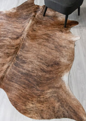 Dark Brindle Cowhide Rug (Size: 240 X 200 CM) CHR2484