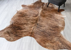 Dark Brindle Cowhide Rug (Size: 240 X 200 CM) CHR2484
