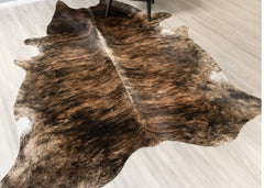 Dark Brindle Cowhide Rug (Size: 250 X 200 CM) CHR2487