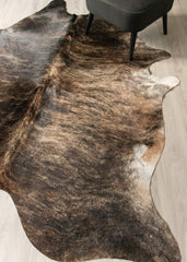 Dark Brindle Cowhide Rug (Size: 230 X 200 CM) CHR2489