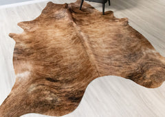 Dark Brindle Cowhide Rug (Size: 270 X 230 CM) CHR2491