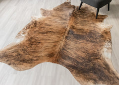 Dark Brindle Cowhide Rug (Size: 240 X 210 CM) CHR2492