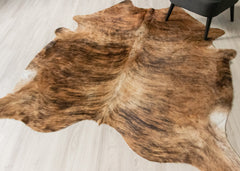 Dark Brindle Cowhide Rug (Size: 220 X 190 CM) CHR2497