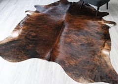 Dark Brindle Cowhide Rug (Size: 260 X 230 CM) CHR2472