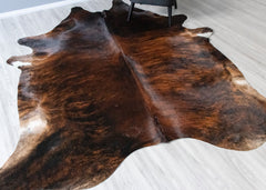 Dark Brindle Cowhide Rug (Size: 260 X 230 CM) CHR2472