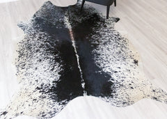 Salt Pepper Black & White Cowhide Rug (Size: 230 X 170 CM) CHR2241