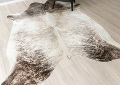 (Rare) Grey Brindle Cowhide Rug (Size: 250 X 210 CM) CHR2610