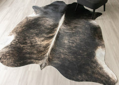 (Rare) Grey Brindle Cowhide Rug (Size: 230 X 210 CM) CHR2613