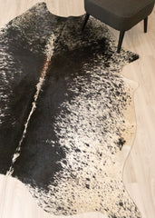 Salt Pepper Black & White Cowhide Rug (Size: 230 X 170 CM) CHR2241
