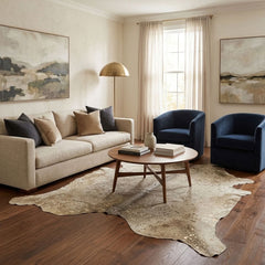 premium acid washed cowhide rug