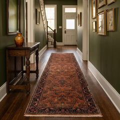Oriental Agra Hand-Knotted Wool Hallway Indian Runner Rug - 75 x 270 CM