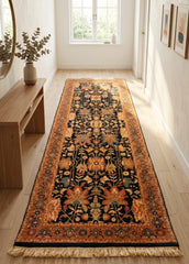 Authentic Wool Hand-Knotted Hallway Runner Rug – 80 x 260 cm