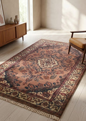 Authentic Wool Hand-Knotted Mahi Hallway Runner Rug - 98 x 180 CM