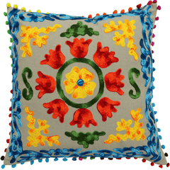 Hand Embroidered Cushion