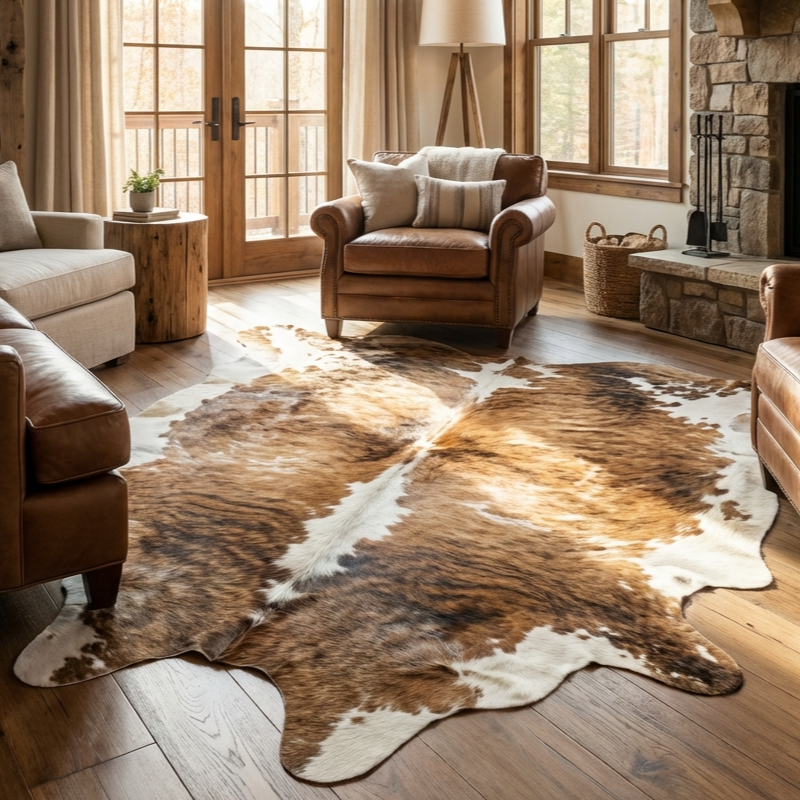 ethically sourced cowhide rug for australian home