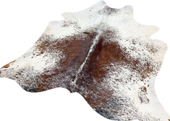 Salt Pepper Tri-Color Cowhide Rug (Size: 230 X 200 CM) CHR2039