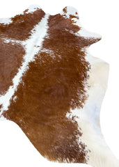 Salt Pepper Brown & White Cowhide Rug (Size: 250 X 210 CM) CHR2040