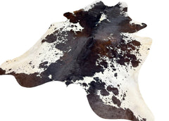 Salt Pepper Tri-Color Cowhide Rug (Size: 260 X 210 CM) CHR2041