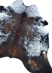 Salt Pepper Tri-Color Cowhide Rug (Size: 220 X 200 CM) CHR2310