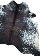 Salt Pepper Tri-Color Cowhide Rug (Size: 240 X 200 CM) CHR2313