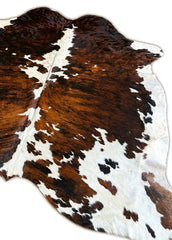 Exotic Tricolor Cowhide Rug (Size: 230 X 200 CM) CHR2317