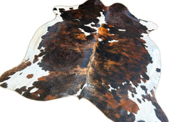 Exotic Tricolor Cowhide Rug (Size: 230 X 200 CM) CHR2318