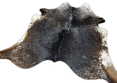 Salt Pepper Tri-Color Cowhide Rug (Size: 230 X 200 CM) CHR2302