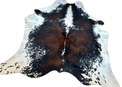 Salt Pepper Tri-Color Cowhide Rug (Size: 230 X 200 CM) CHR2321