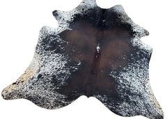 Salt Pepper Tri-Color Cowhide Rug (Size: 230 X 200 CM) CHR2322