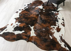 Exotic Tricolor Cowhide Rug (Size: 230 X 200 CM) CHR2629