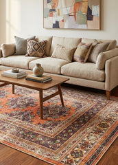 Multi-Colour Geometrical Area Rug