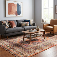 Multi-Colour Geometrical Area Rug