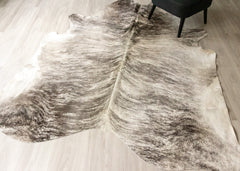 (Rare) Grey Brindle Cowhide Rug (Size: 250 X 230 CM) CHR1824