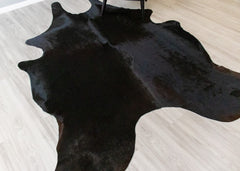 Natural Black Cowhide Rug (Size: 240 X 200 CM) CHR1862