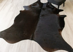 Natural Black Cowhide Rug (Size: 230 X 190 CM) CHR1866