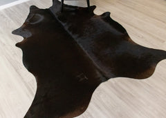 Natural Black Cowhide Rug (Size: 230 X 190 CM) CHR1866