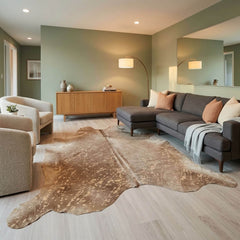 premium acid washed cowhide rug