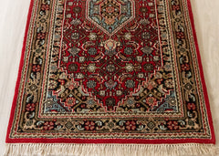 Oriental Agra Hand-Knotted Wool Mahi Hallway Runner Rug – 84 x 200 cm
