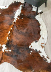 Exotic Tricolor Cowhide Rug (Size: 220 X 180 CM) CHR2013