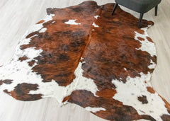 Exotic Tricolor Cowhide Rug (Size: 220 X 200 CM) CHR2005