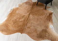 (Rare) Palomino Cowhide Rug (Size: 250 X 210 CM) CHR2054