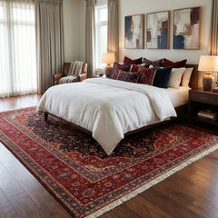 Vintage Hamedan Hand-Knotted Wool Persian Rug (Size: 250 X 360 CM)