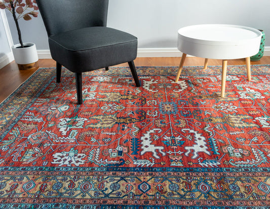 Multi-Colour Vintage Area Rug