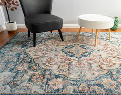 Multi-Colour Vintage Area Rug