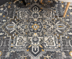 Grey Vintage Area Rug