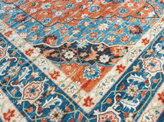 Red And Blue Vintage Area Rug