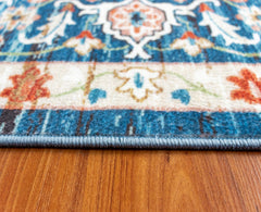 Red And Blue Vintage Area Rug