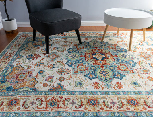 Multi-Colour Vintage Area Rug