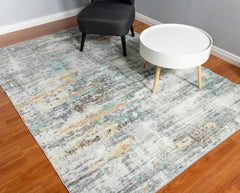 Abstract Multi-Colour Style Area Rug