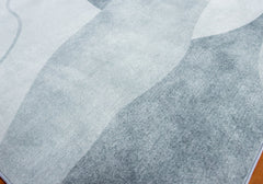 Abstract Style Grey Area Rug